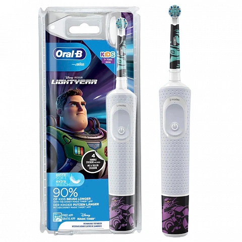 Электрическая зубная щетка Oral-B D100.413 Kids Lightyear - изображение 1